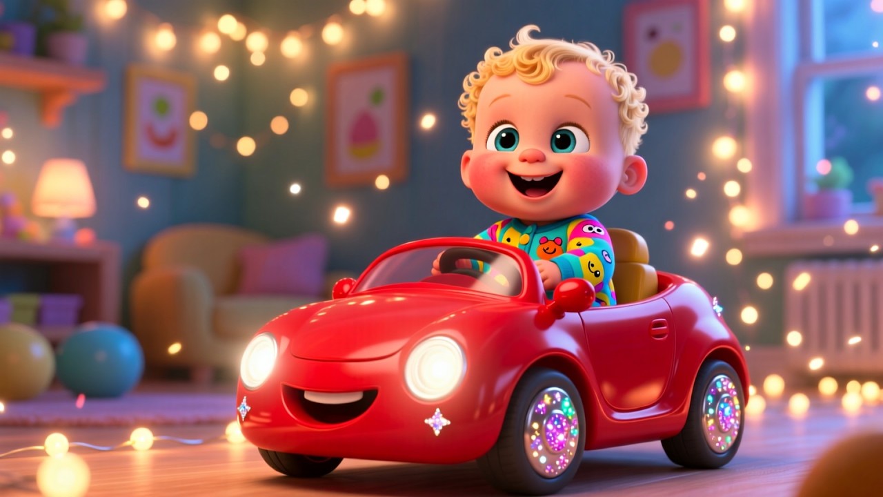 Vroom Vroom Car Race 🚗💨 | Fast Cars Song for Kids | Learn Vehicles & Move