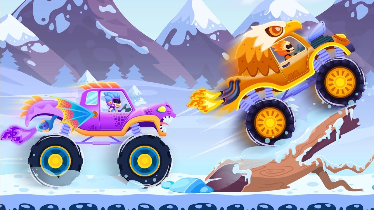 Monster Truck Racing Games by Timpy Games For Kids, Toddlers & Baby Apps #kidsgames #kidscartoon 