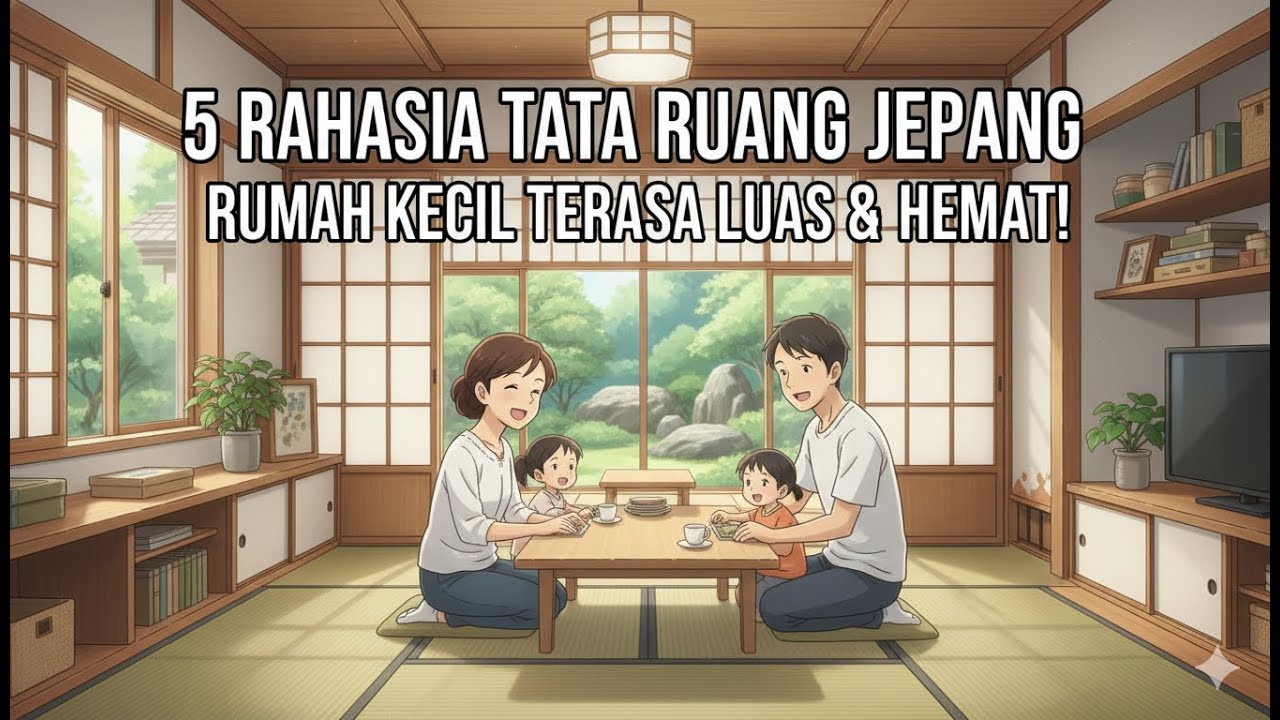 5 Rahasia Tata Ruang Jepang yang Cocok untuk Keluarga Sederhana dengan rumah kecil