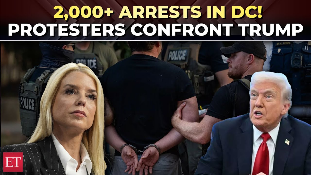 Washington Crime Crackdown: 2310 arrested as Trump faces 'Free Palestine' protest at a DC restaurant