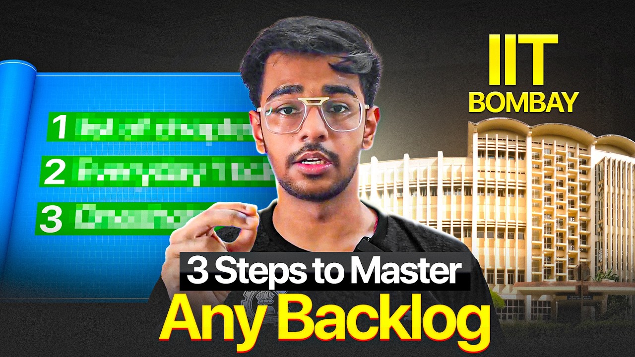 3 Illegal Steps to KILL all Backlogs in JEE preparation!🔥