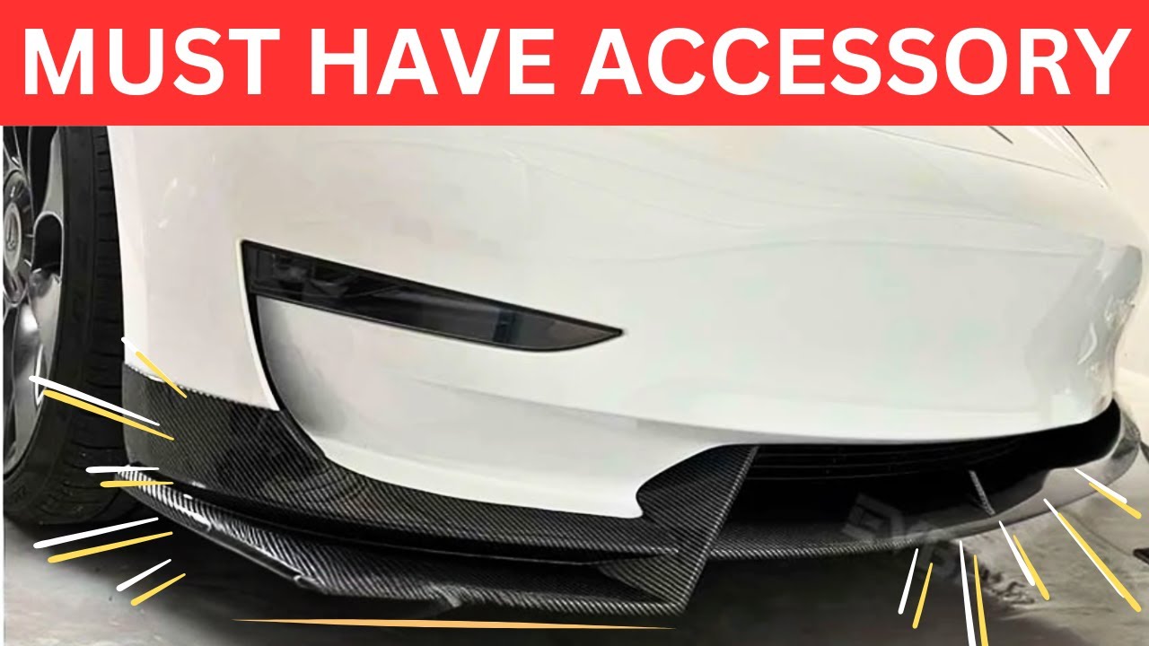 Tesla Model 3/Y Front Spoiler- How to do it in 5 minutes! - EVBASE
