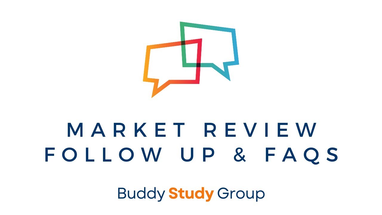 Market Review Follow Up and FAQs | Study Group Replay