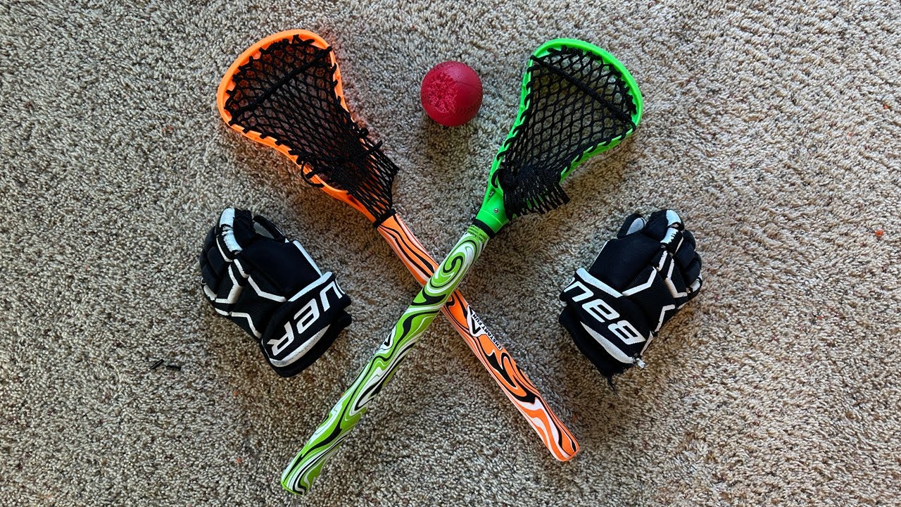Lacrosse in Playroom