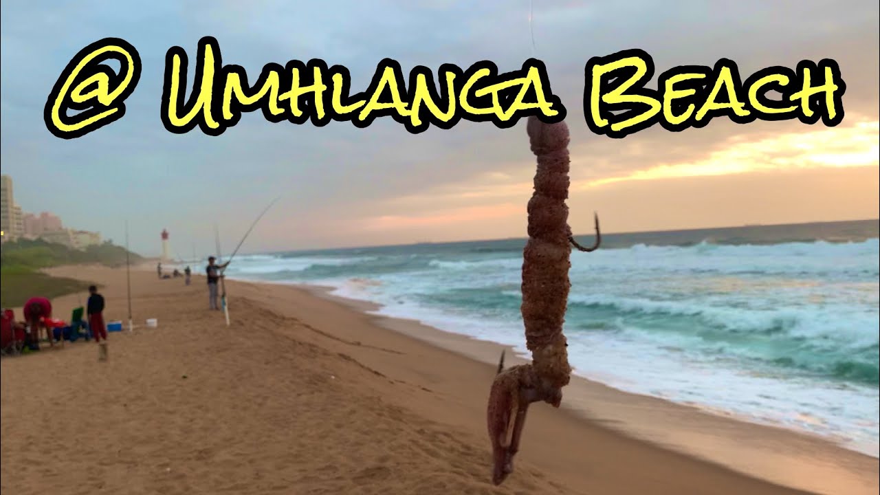 Fishing at Umhlanga Beach Durban South Africa 8 April 2023