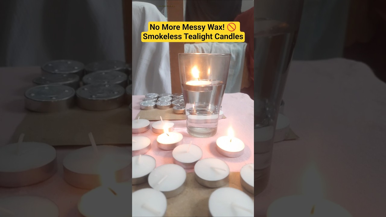 No More Messy Wax! 🚫 Solimo Smokeless Tealights 