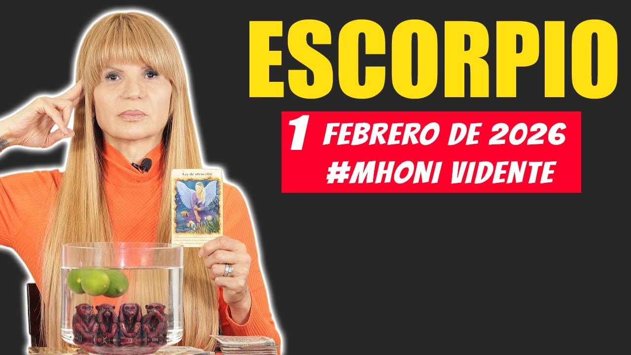 Horóscopo Hoy Escorpio 1 de Febrero 2026. Mhoni Vidente TU INTUICIÓN DA MIEDO 😱 DESCUBRES LA VERDAD