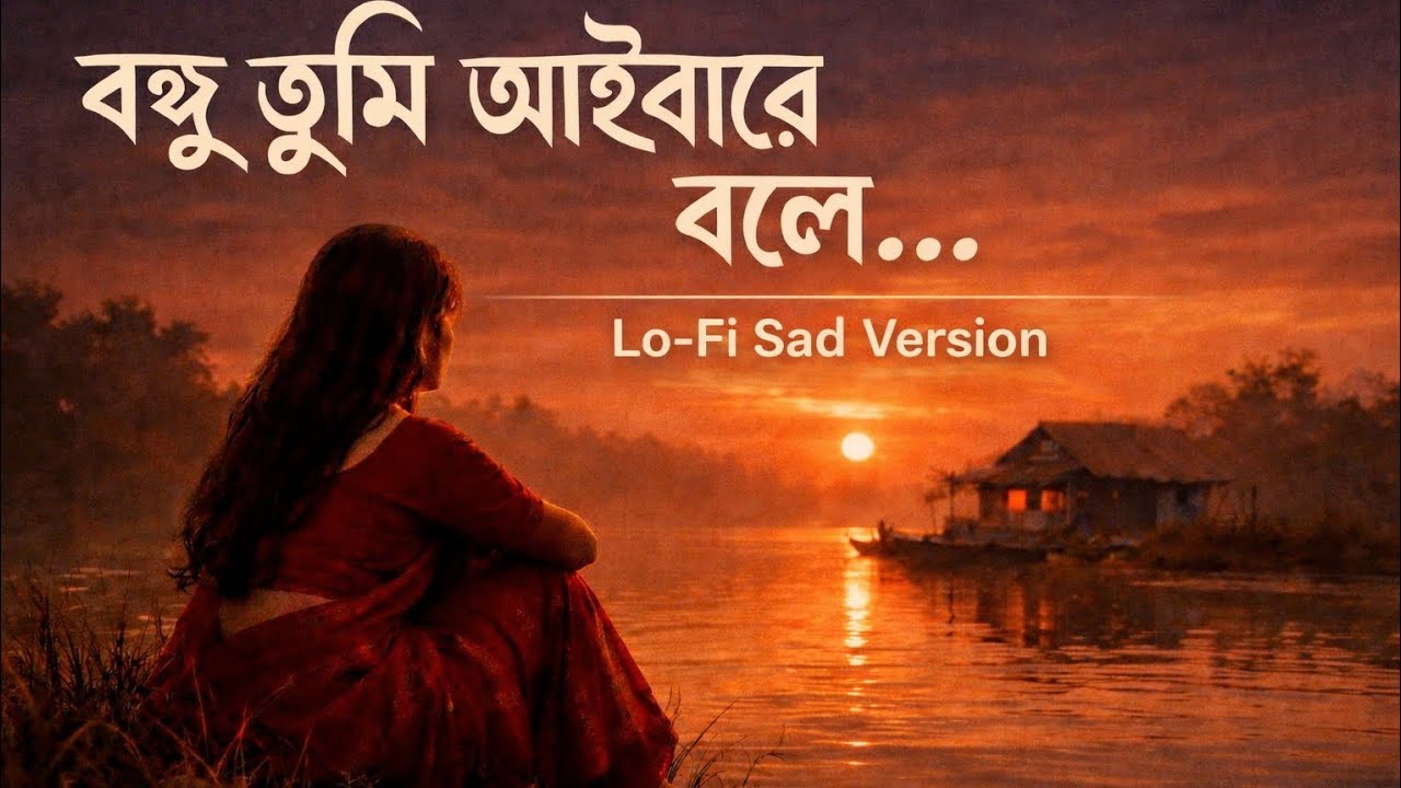 বন্ধু তুমি আইবারে বলে 💔 | আমি ঘর বান্ধিলাম নদীর কুলে | Bangla LoFi Sad Song 2026