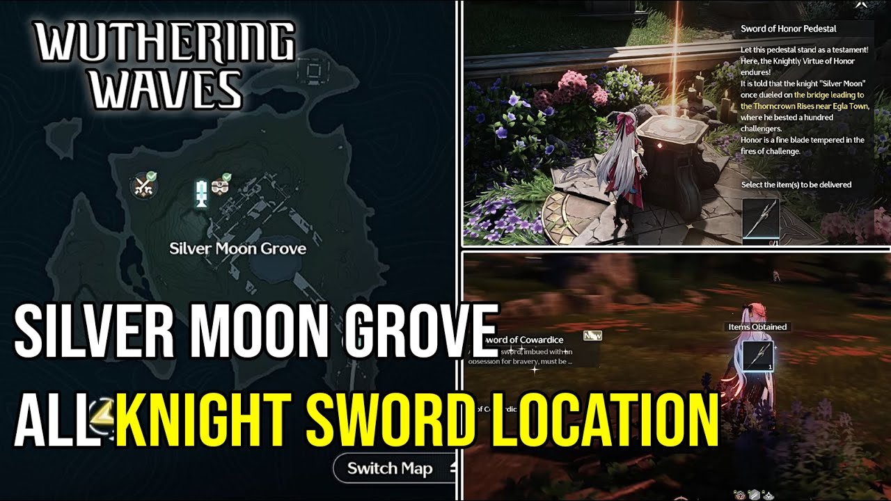 Silver Moon Grove ALL Knight SWORD Location - Wuthering Waves 2.0