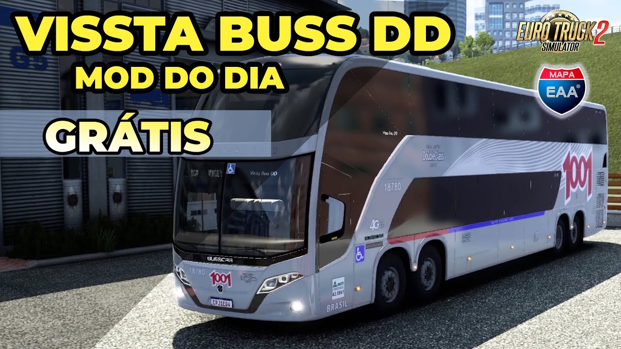 Euro Truck Simulator 2 | Mod do dia | Busscar Vissta Buss
