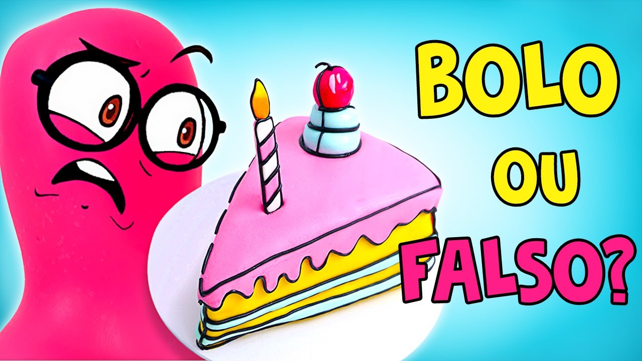 Bolo ou Falso? || Fazendo um Bolo Inspirado em Desenhos Animados! 🍰✨
