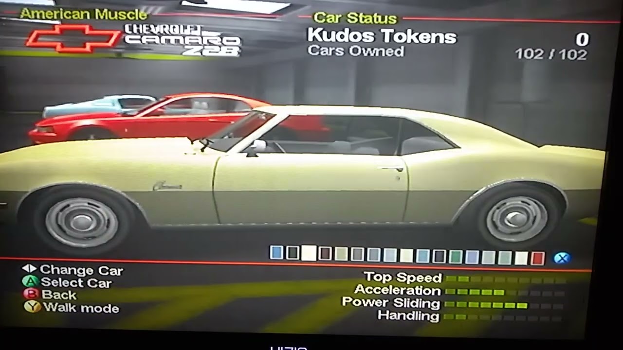 Project Gotham Racing 2: American Muscle Series All Cars/Color Showcase
