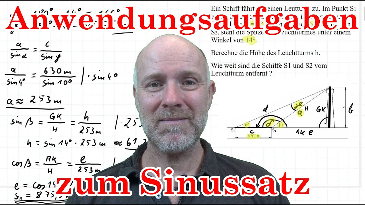 Anwendungsaufgaben zum Sinussatz