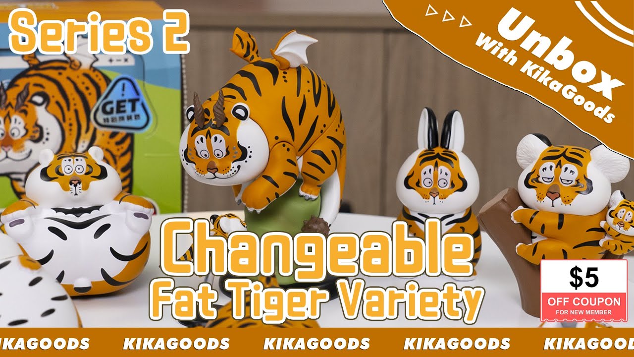Unbox With KikaGoods! | Changeable Panghu Fat Tiger Variety Series 2 Blind Box