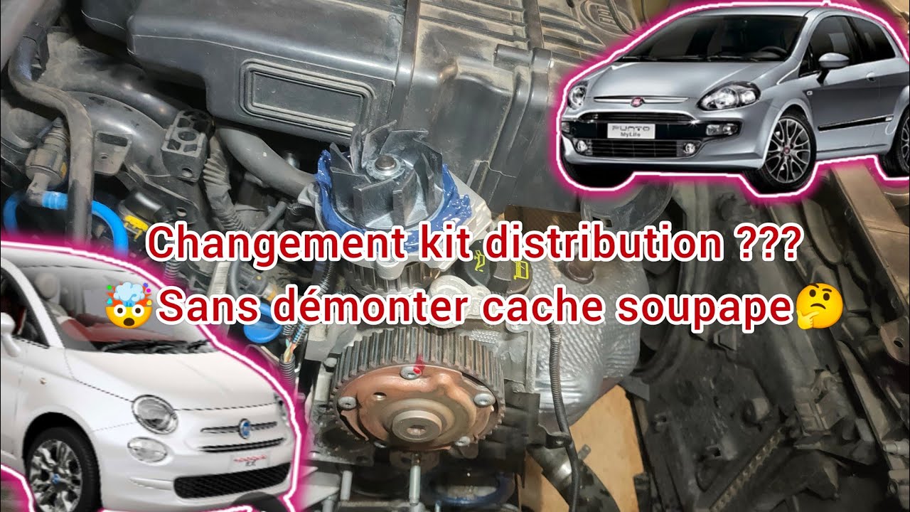 Fiat 500 1.2 essance Changement ⚙️courroie de distribution 🎞️vedio complète {tapé Par étape}#fiat500