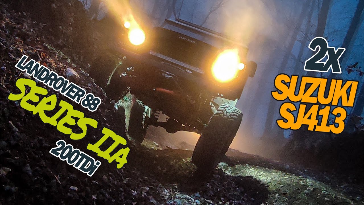 Una #LandRover 88 con gli steroidi e due vivaci #Suzuki SJ413 in OffRoad