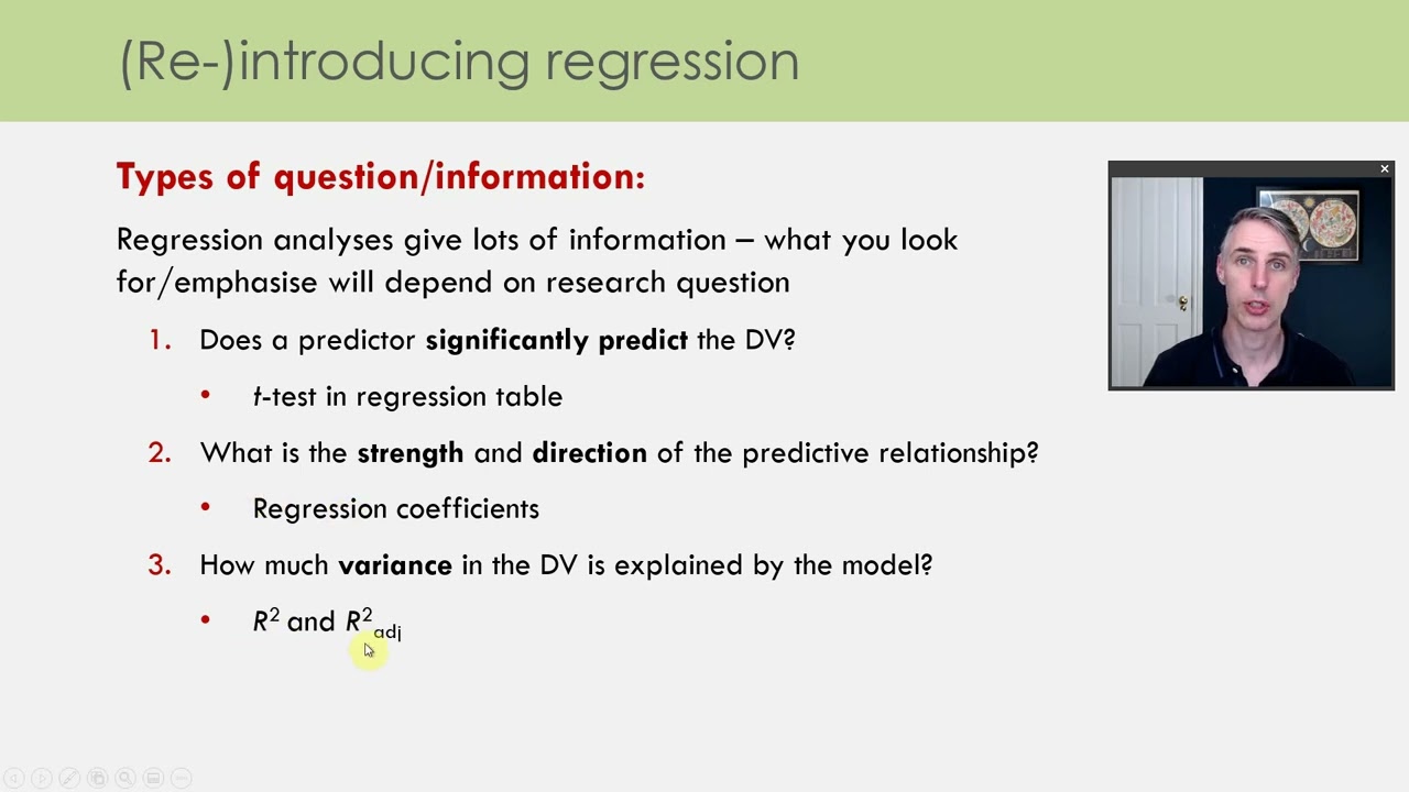 Regression in Jamovi PART 1 (of 3)