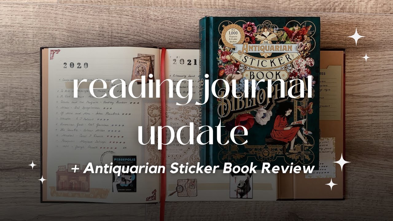 Reading Journal Update | Antiquarian Bibliophilia Sticker Book Review