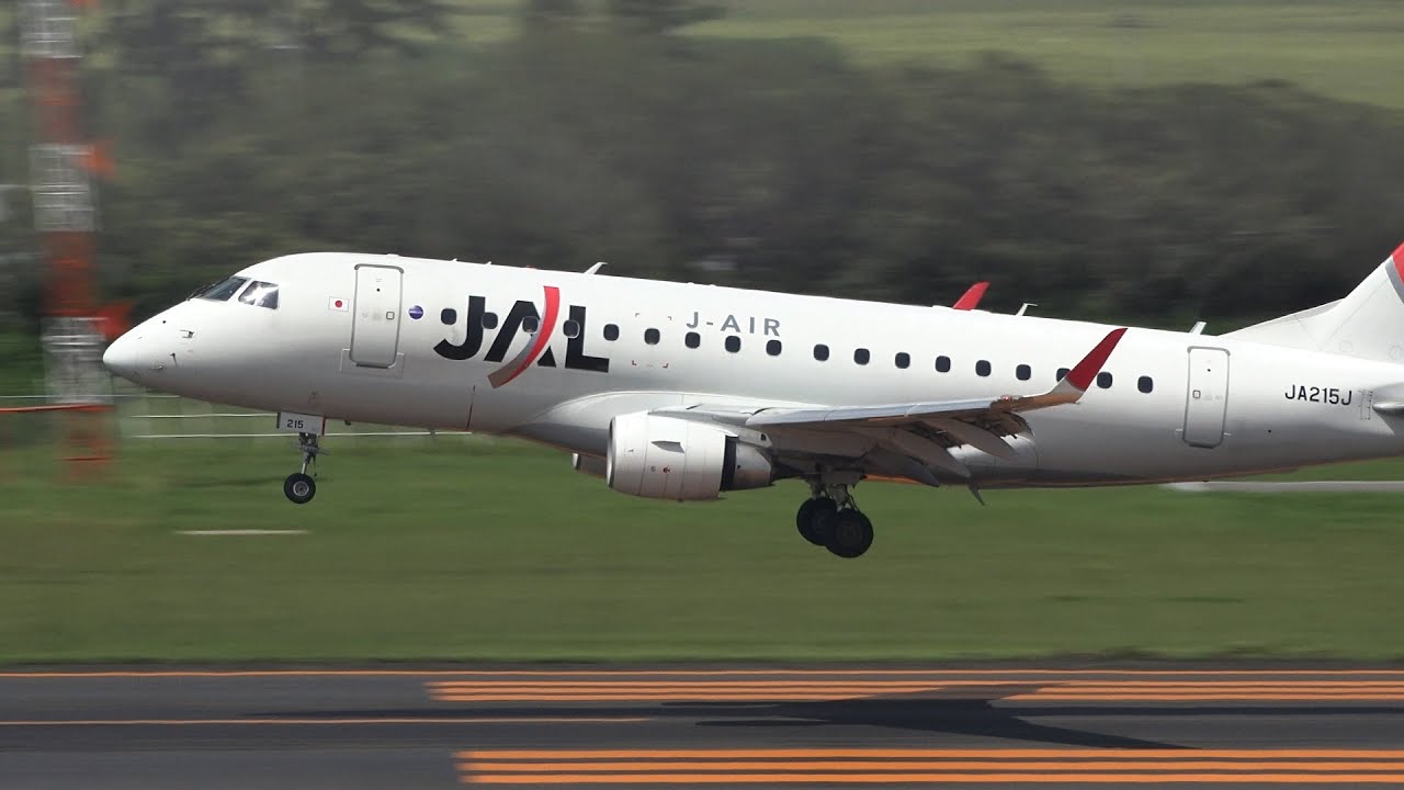 J-AIR Embraer ERJ-170 JA215J Landing and Takeoff [SDJ/RJSS]