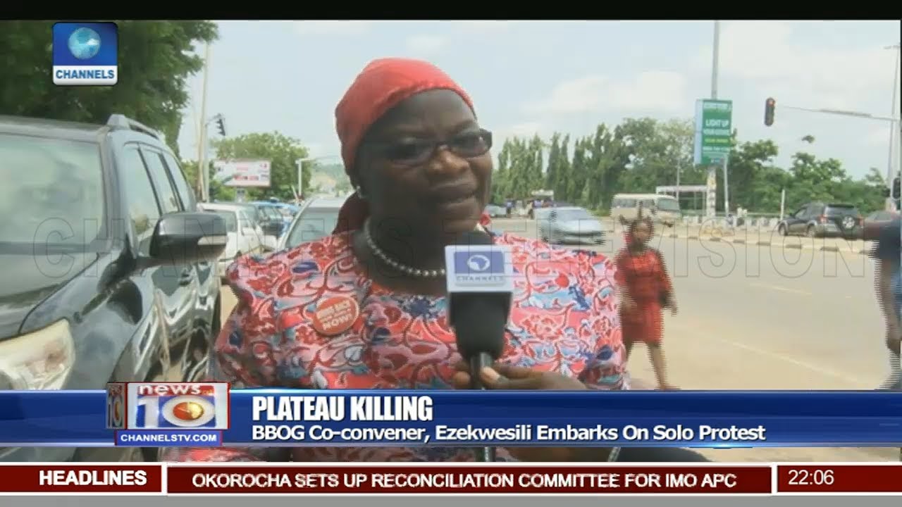 BBOG Co convener, Ezekwesili Embarks On Solo Protest Over Plateau Killings