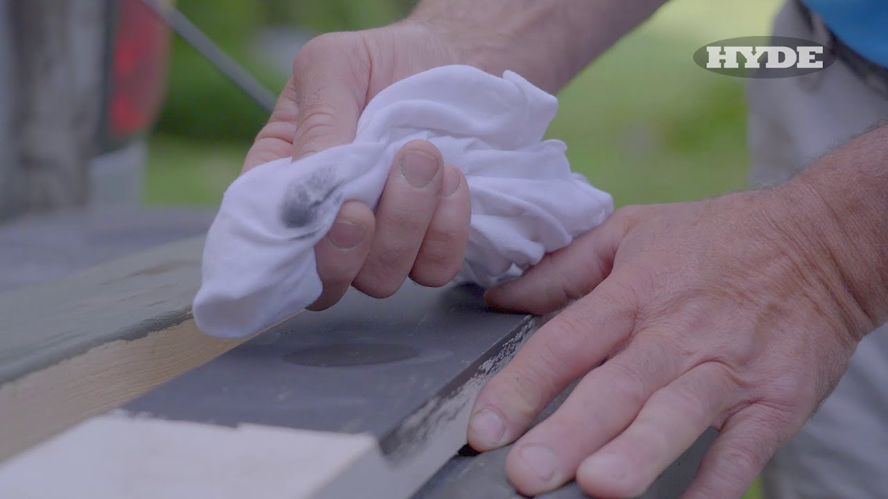 Can you paint over wood that's already stained? Denatured Alcohol test.  |  Hyde Tools