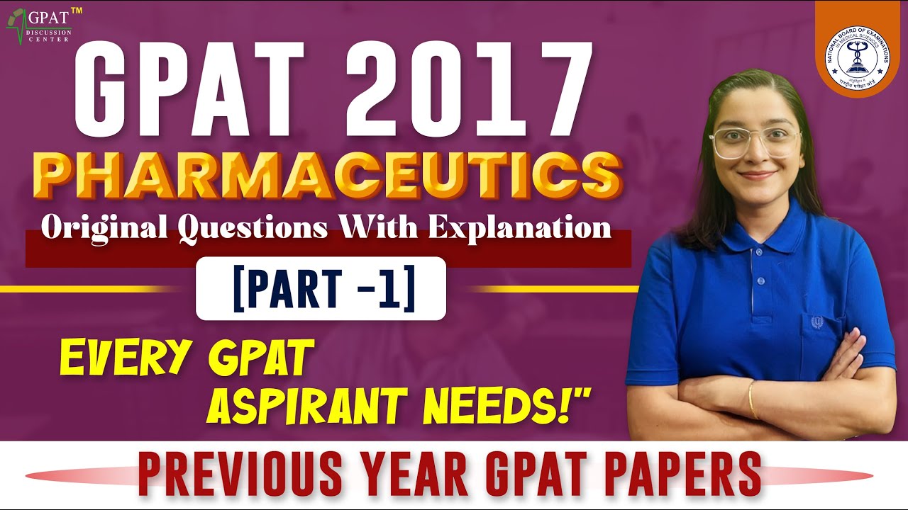 GPAT- 2017 || PART- 1- PHARMACEUTICS || MANTRA BOOK DETAILED EXPLANATION