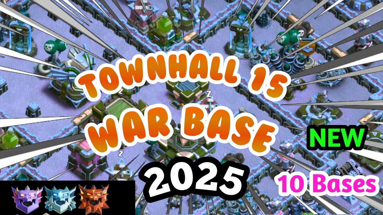 Top 10 TH15 War Base 2025 || New Townhall 15 War Base 2025 || Clashing Dreams 