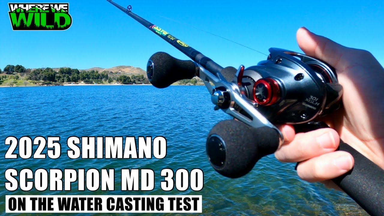 2025 SHIMANO SCORPION MD 300 - ON THE WATER CASTING TEST & REVIEW