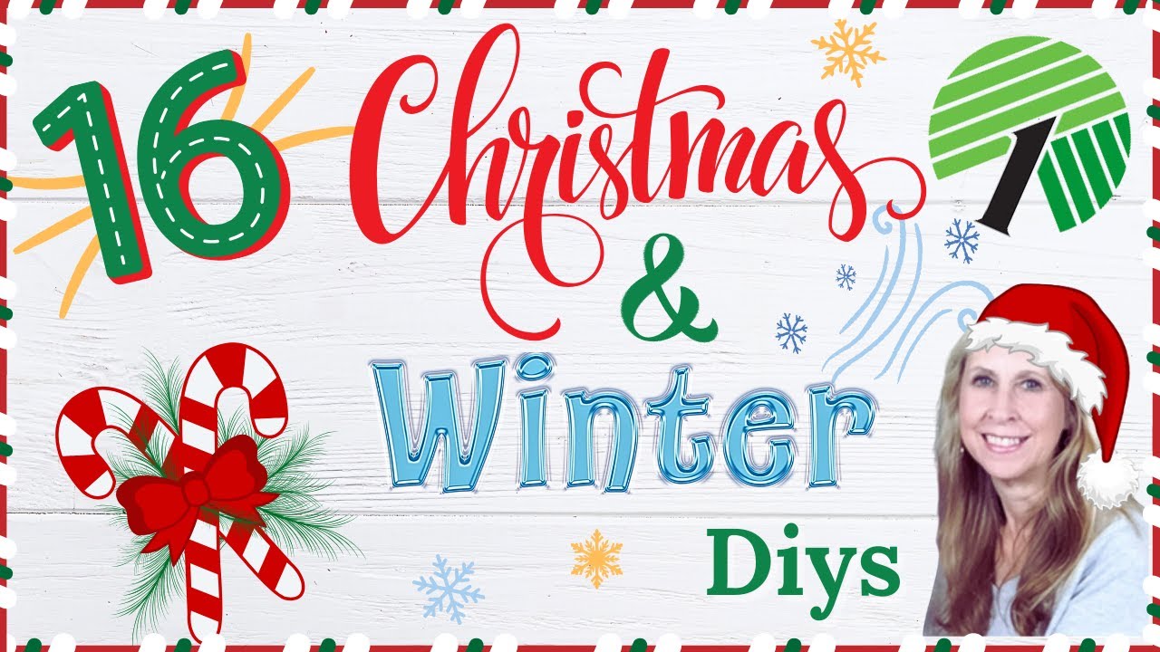 16 of My FAVORITE CHRISTMAS & WINTER Dollar Tree ❄ Easy HOLIDAY Home Decor DIYS You Need to Try! ❄