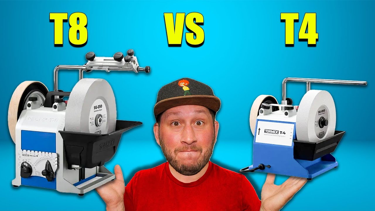 Tormek T8 oder T4? Der große Vergleich für Einsteiger & Profis!
