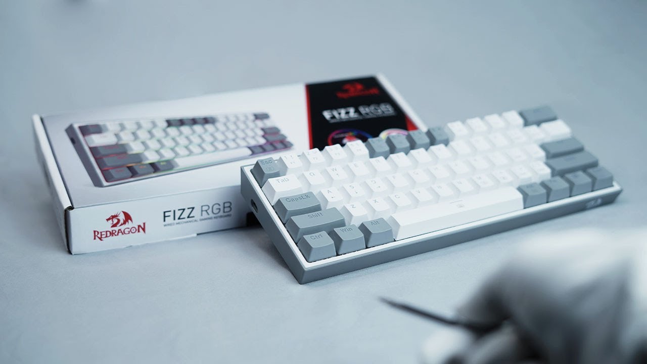 Redragon K617 FIZZ Mechanical Keyboard Unboxing - ASMR