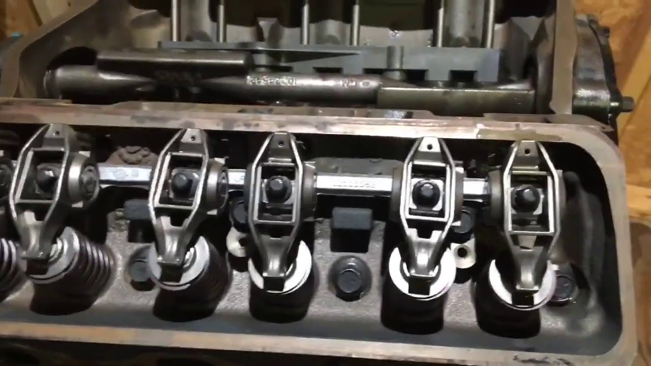Часть 7B — Ремонт Mercruiser 4.3 V6 — Установка клапанного механизма