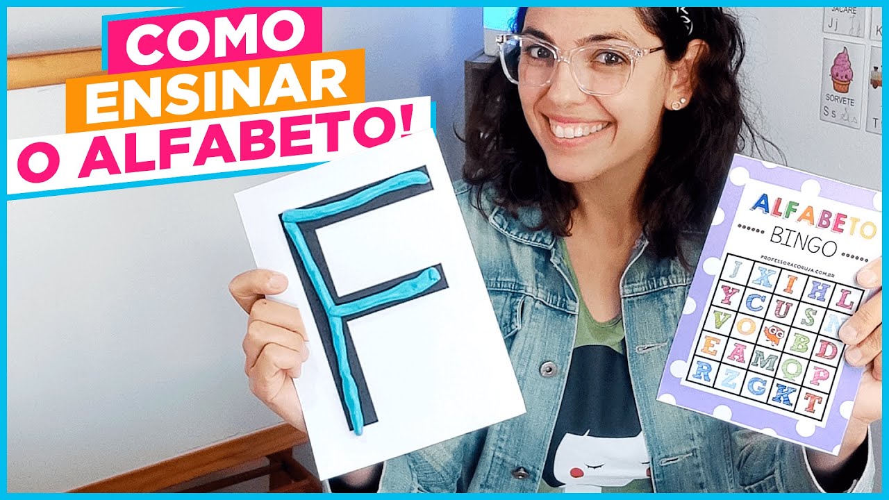 COMO ENSINAR O ALFABETO para crianças! Atividades super fáceis