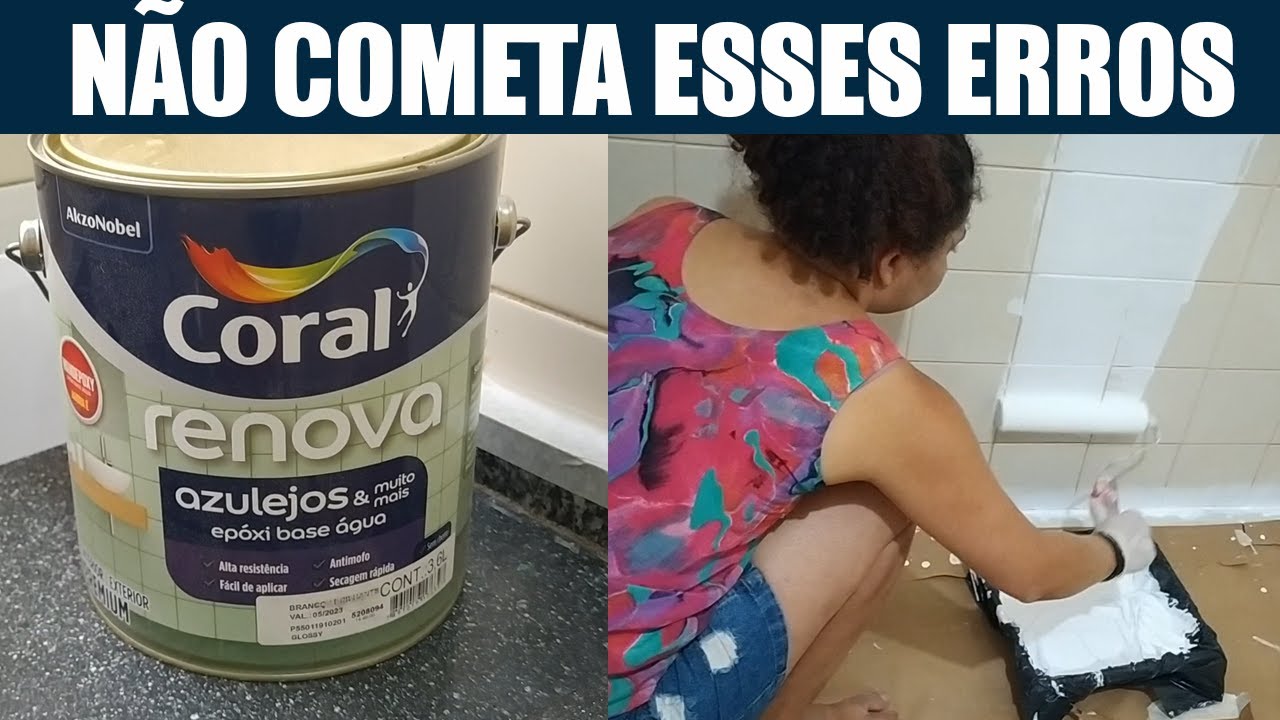 👉Como Pintar Azulejo com Tinta Epoxi 🤦‍♀️CUIDADO😒 Como Pintar Azulejo/ Tinta Para Azulejo de Cozinha