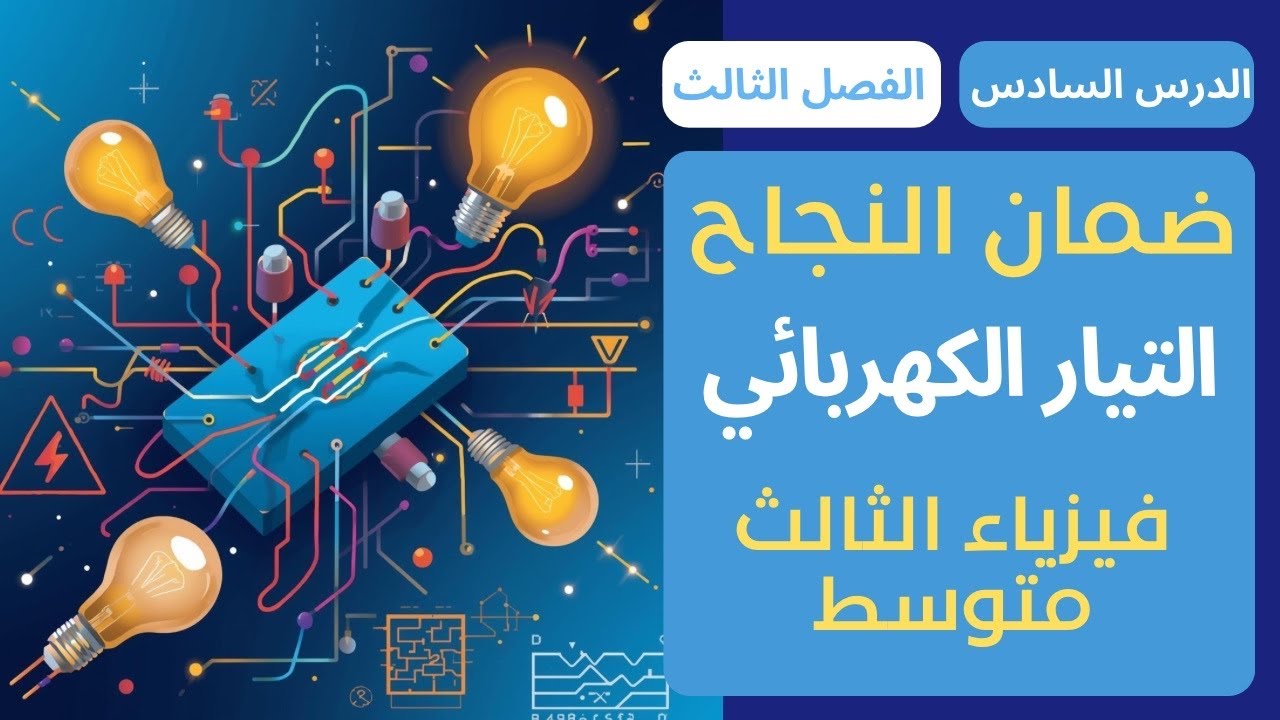 المحاضرة السادسة- طرائق ربط المقاومات- الفصل الثالث- فيزياء الثالث متوسط