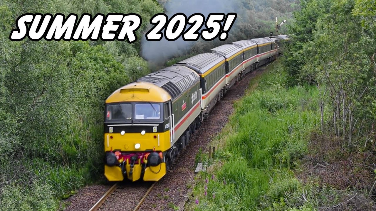 LOADS of Trains in the Scottish Highlands – Summer 2025! Railtours, Freight & More!