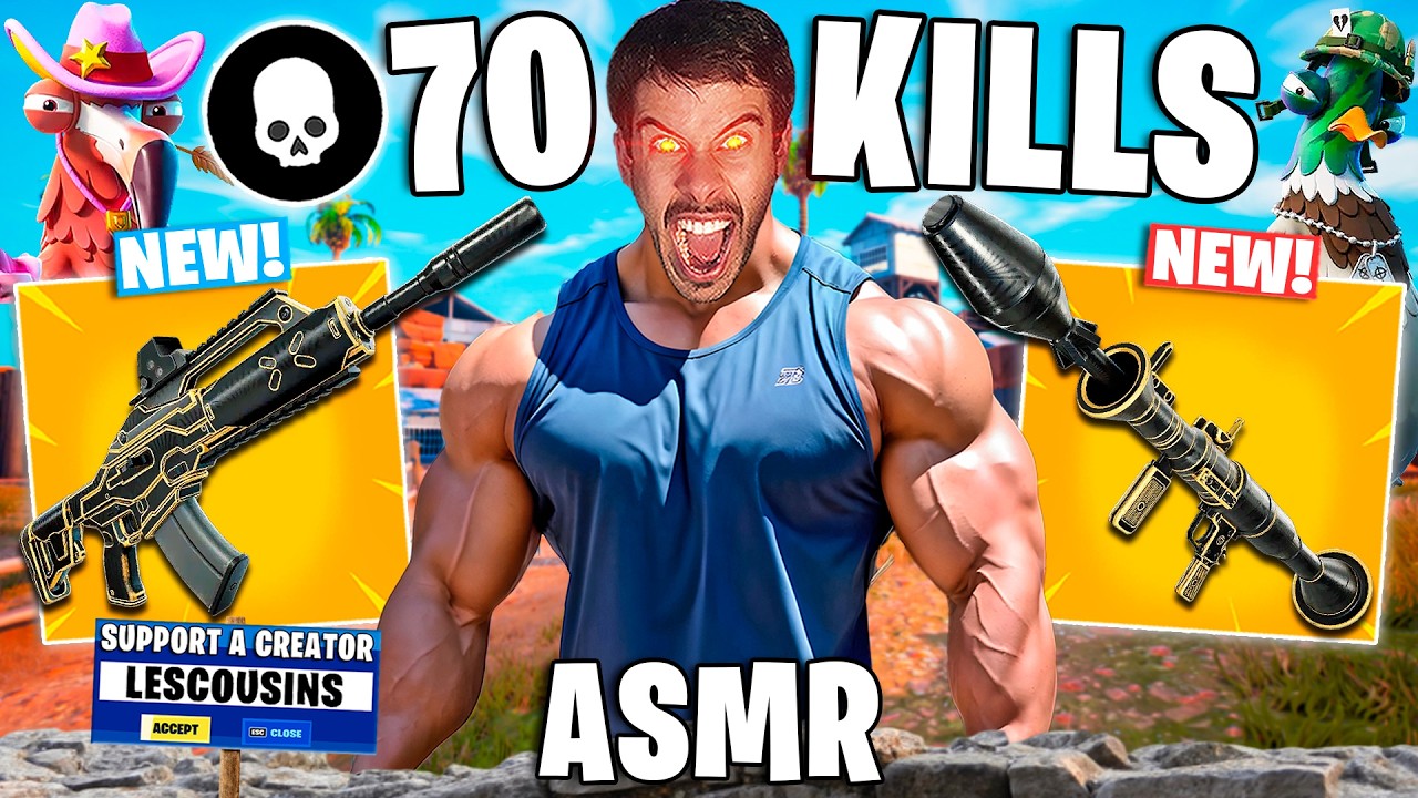 ASMR FORTNITE FAST MOUTH SOUNDS 70 KILLS 💀 SOLO VS SQUAD (asmr fortnite controller sounds)