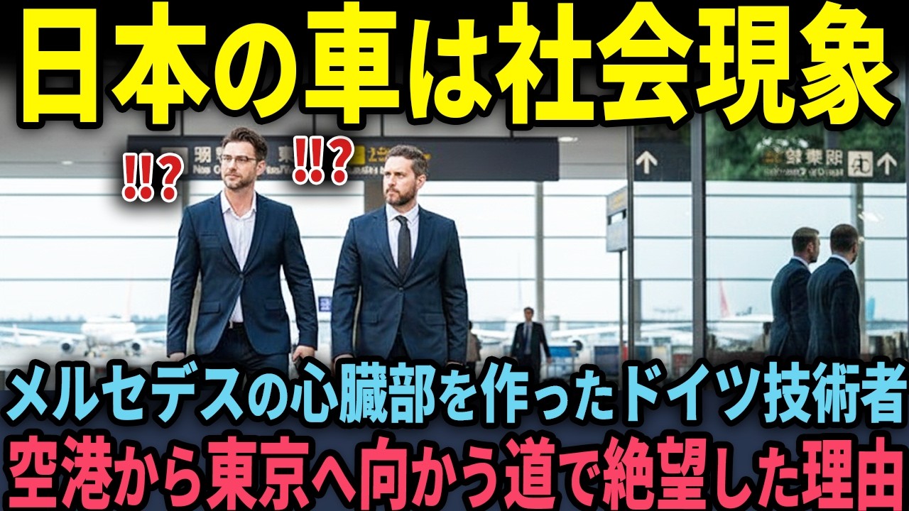 【海外の反応】「日本の車は社会現象だろ…」メルセデスの心臓部を作ったドイツ技術者が成田空港から東京へ向かう道で絶望した衝撃の理由