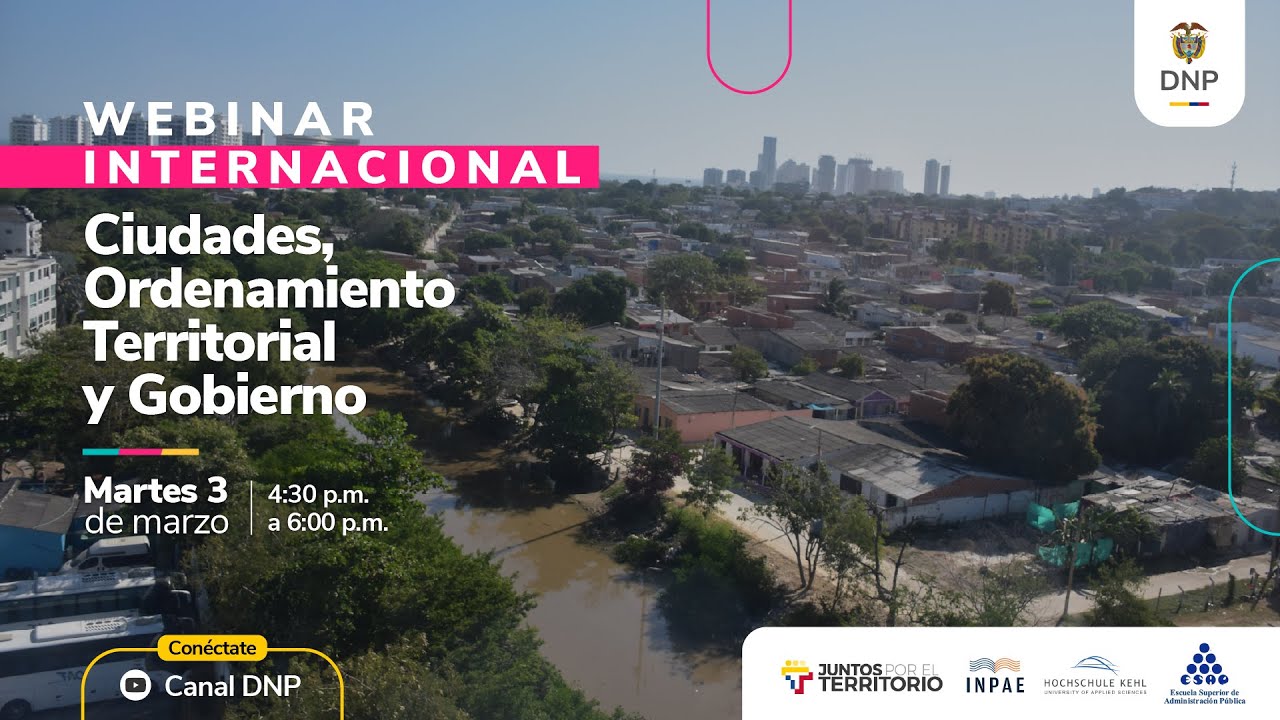 Webinar internacional sobre Ciudades, Ordenamiento Territorial y Gobierno