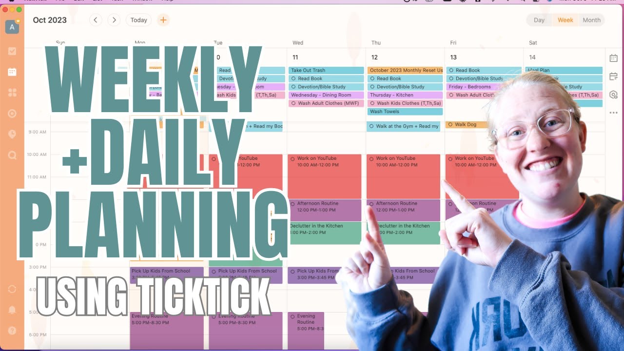 Weekly Plan With Me Using TickTick App To Achieve Goals