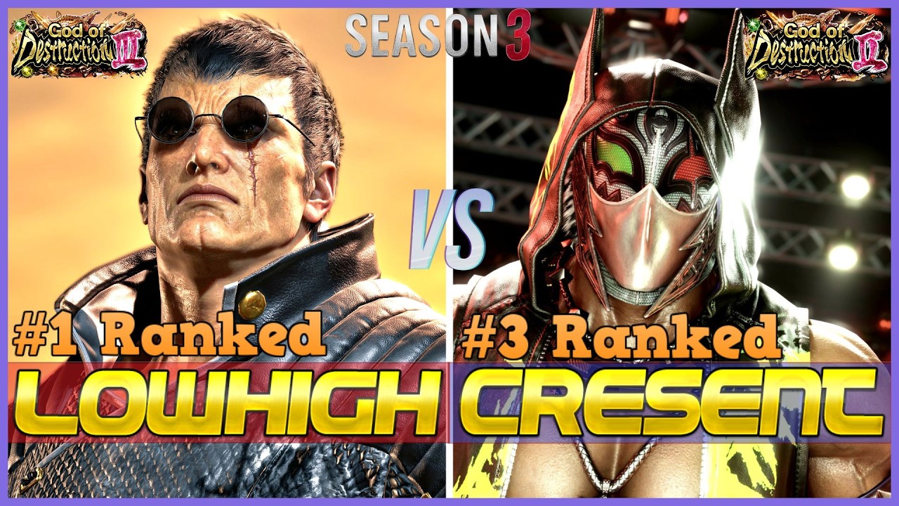 T8 S3 ▰ LOWHIGH (#1 Ranked Bryan) Vs CRESCENT (#3 Ranked Armor King) ▰ Tekken 8 High Level Gameplay