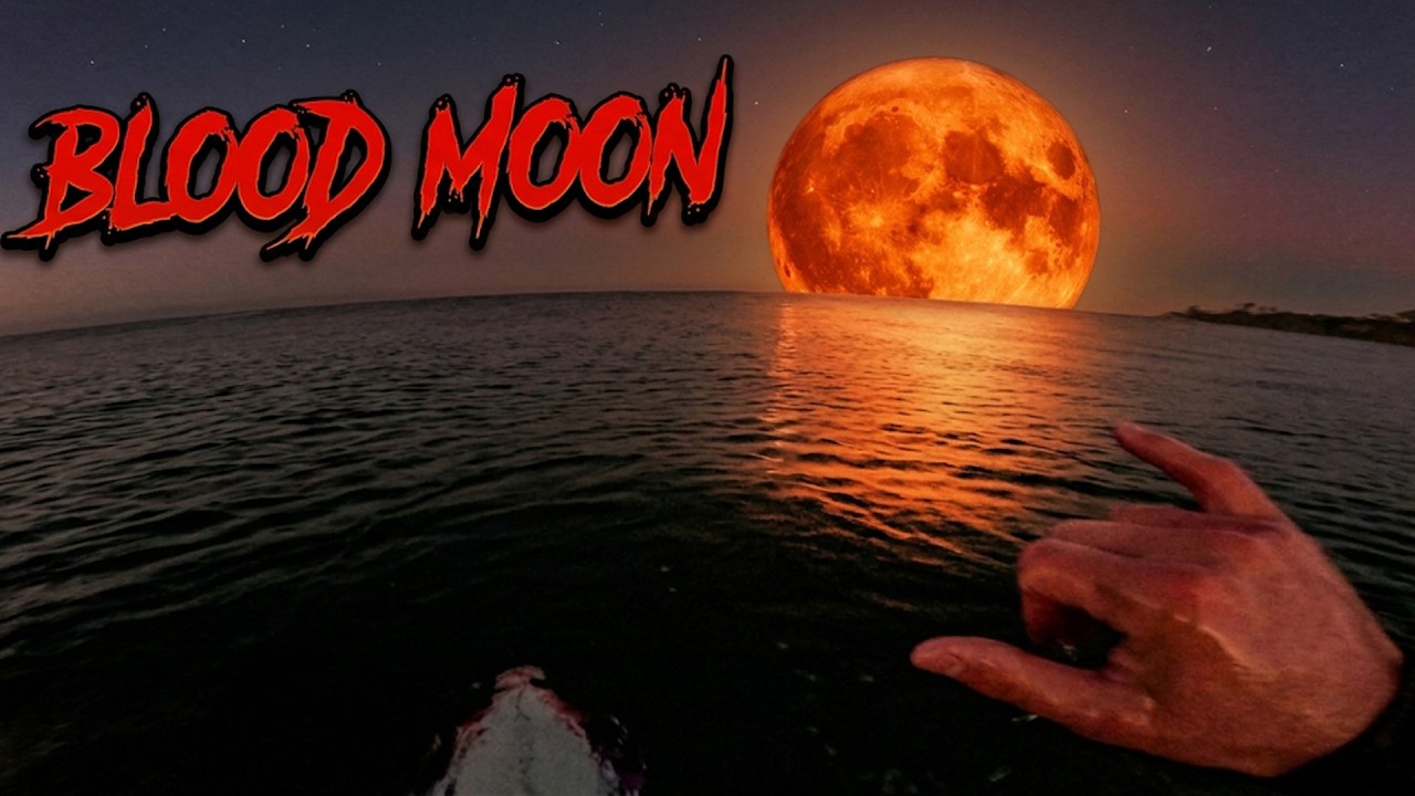 SURFING UNDER THE BLOOD MOON!!! | POV Surf