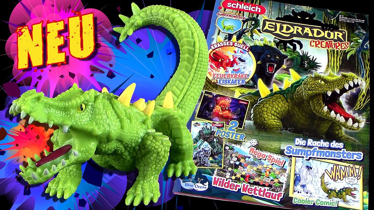 Schleich ® Eldrador ® Creatures Magazin 23 mit Sumpfmonster + Monster Duell & neue Kreaturen Infos !