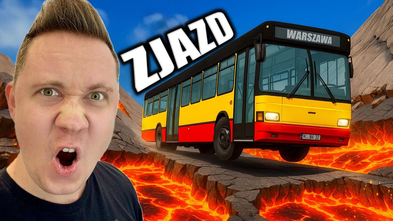 ZJAZD PRZEZ PIEKŁO w BeamNG.drive! 🔥 Losowe Auta kontra Lawa i Dziury!