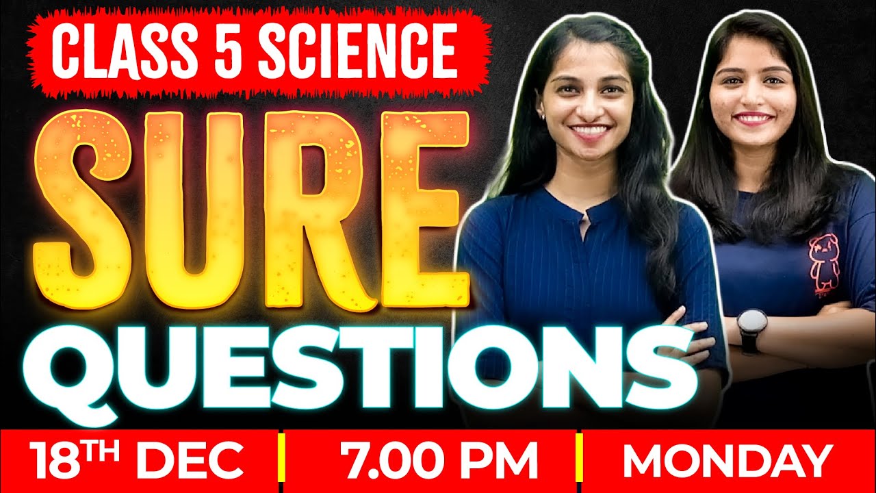 Class 5 Science Christmas Exam |  Sure Questions | Basic Science Marathon | Exam Winner