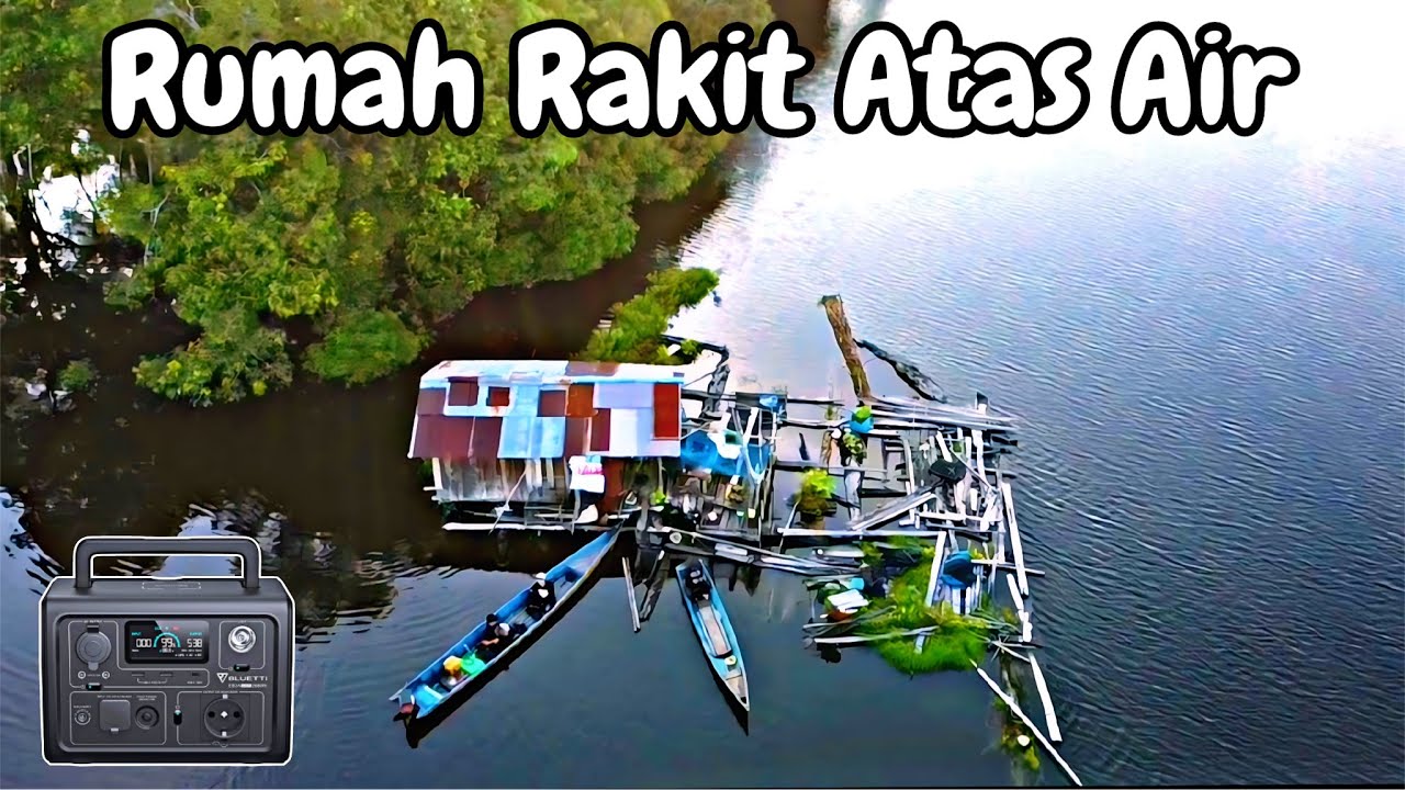 100 Hari Bertahan hidup di dalam hutan bermalam di pulau dan Rumah Rakit,berburu ikan & hujan deras