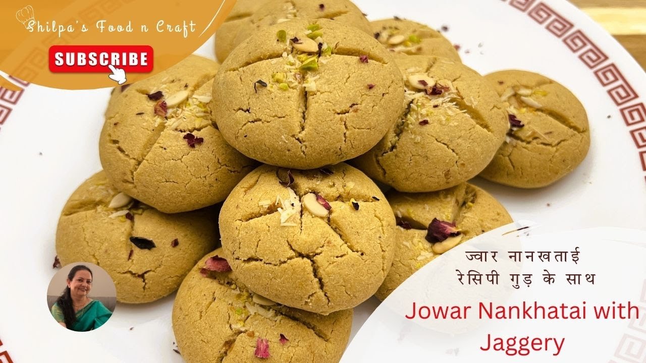 Jowar Flour Nankhatai with Thandai Flavor | Nan Khatai without Maida and Refined Sugar | #nankhatai