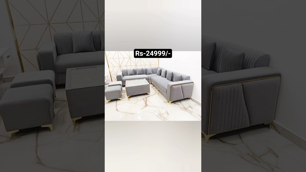 Luxury L Shape Sofa Set for Living Room 🛋 | Modern Royal Sofa Design 2025 | ₹24,999 Only #shorts