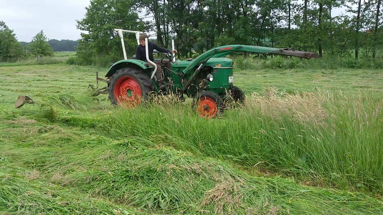 Deutz d30 s mit Mähbalken
