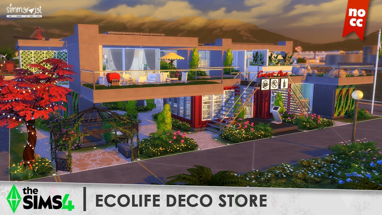 Building a Cozy Handmade Shop in The Sims 4 | ECOLIFE DECO STORE | The Sims 4 | Stop motion | NOCC